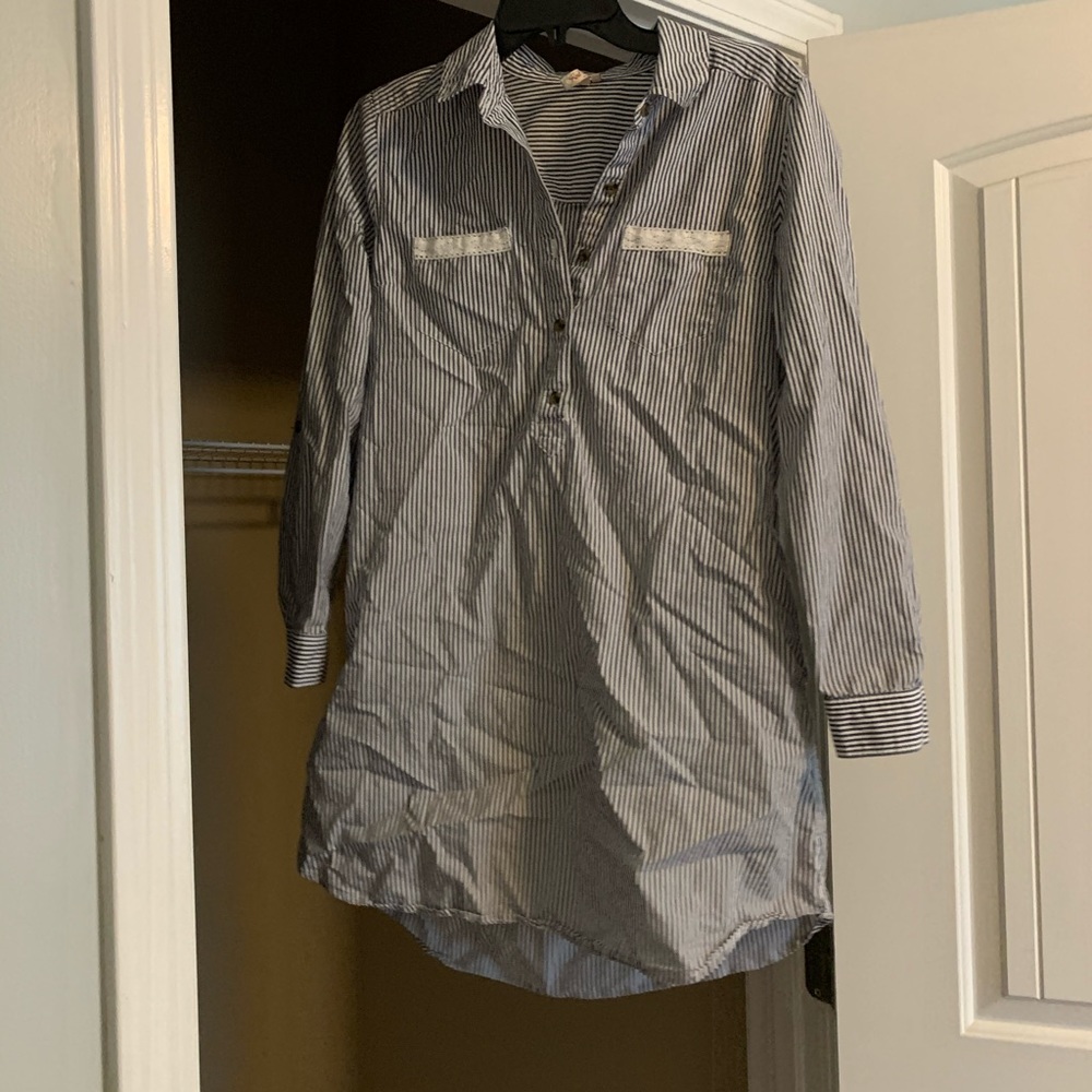 Button up pin strips dress!